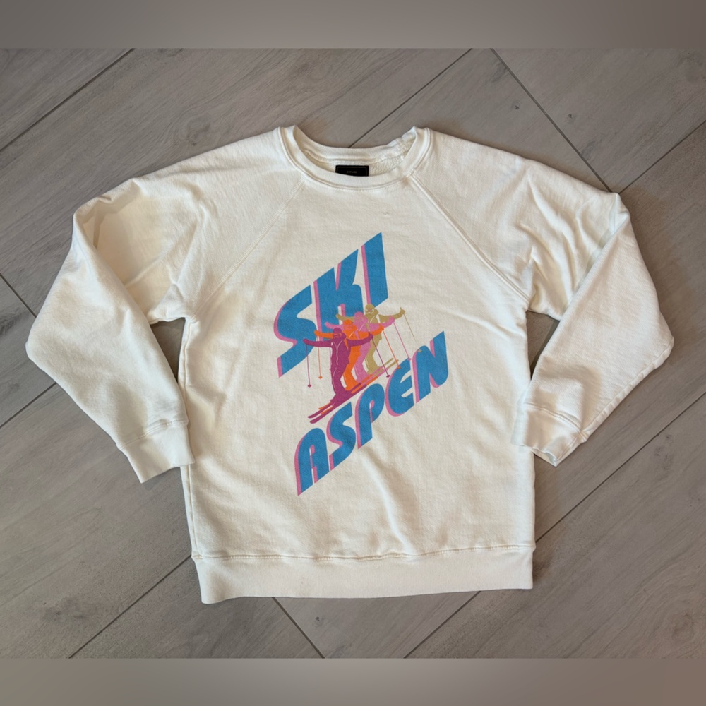 Free People Retro Brand “SKI ASPEN” Sweatshirt Unisex